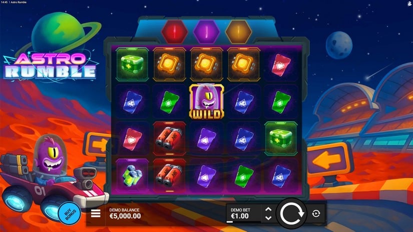 Astro Rumble slot screen 1