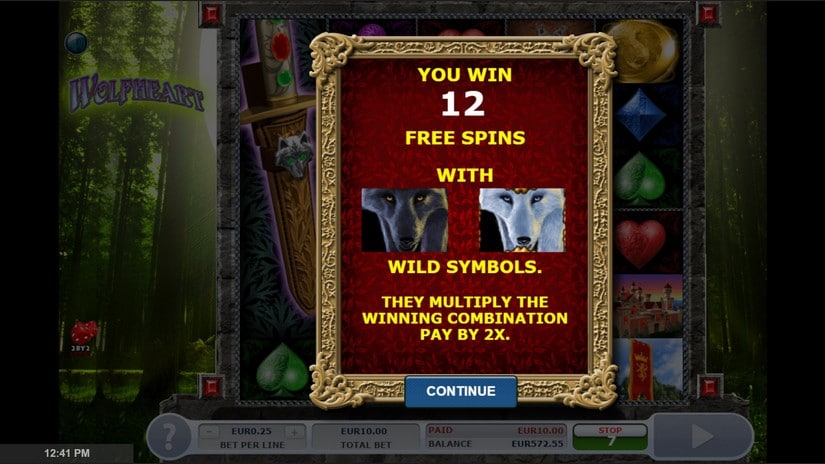 Wolf heart slot screen 3