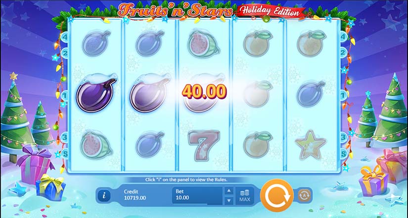 Fruits’N’Stars: Holiday Edition slot screen 2