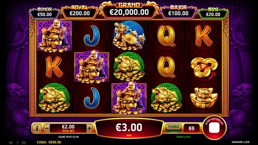 Madame Luck slot screen 3