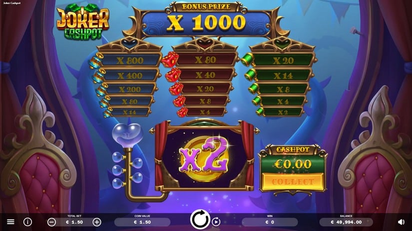 Joker Cashpot slot screen 2