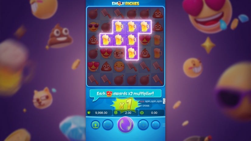 Emoji Riches slot screen 2