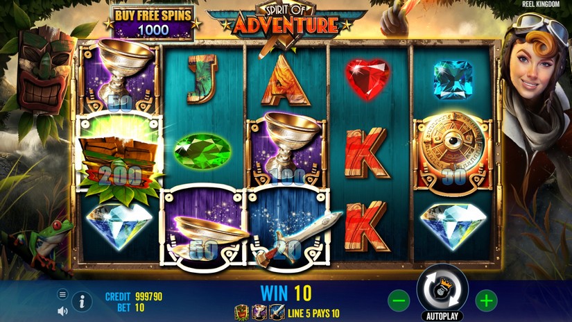 Spirit of Adventure slot screen 2