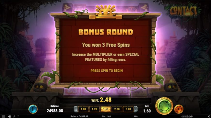 Contact slot screen 4