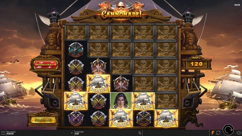 Cannonade! slot screen 4