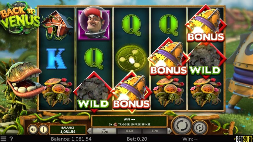 Back to Venus slot screen 3