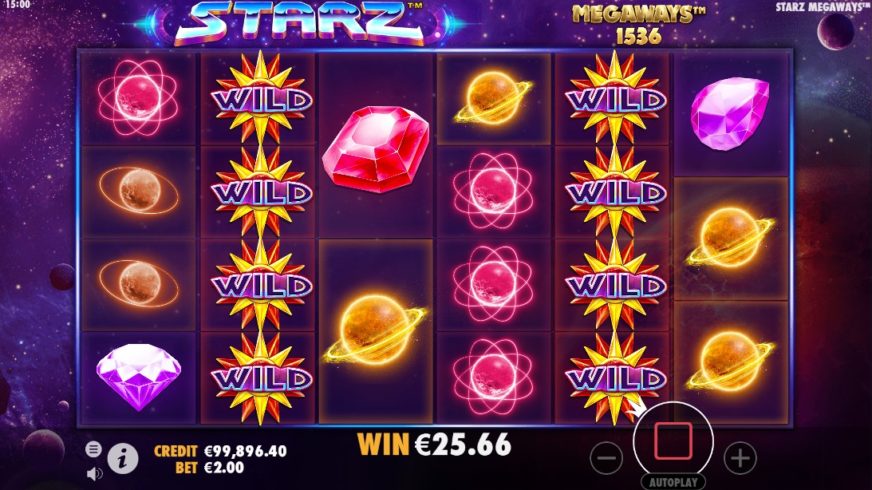 Starz Megaways slot screen 4