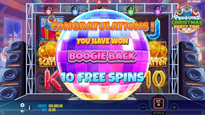 Penguins Christmas Party Time slot screen 4