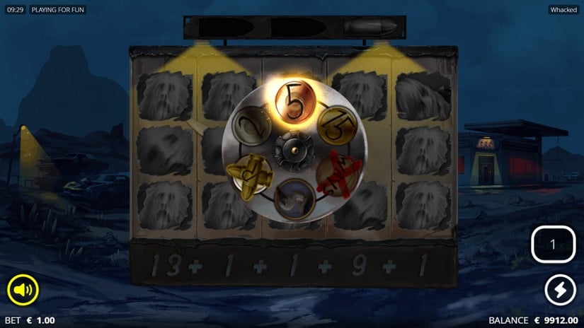 Whacked! slot screen 5