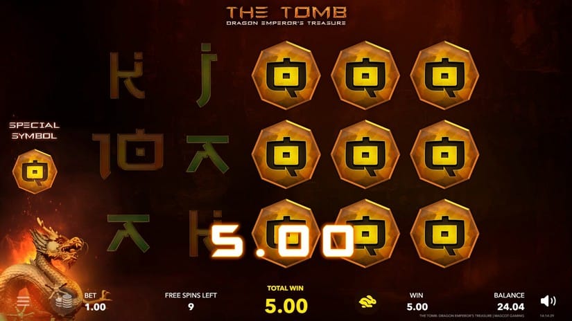 The Tomb slot screen 3