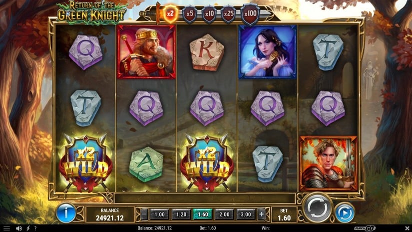 Return of the Green Knight slot screen 4