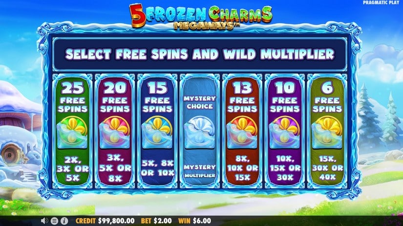 5 Frozen Charms slot screen 3