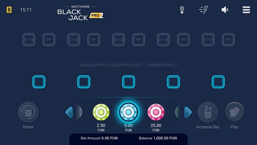 Multihand Blackjack Pro 2 slot screen 0
