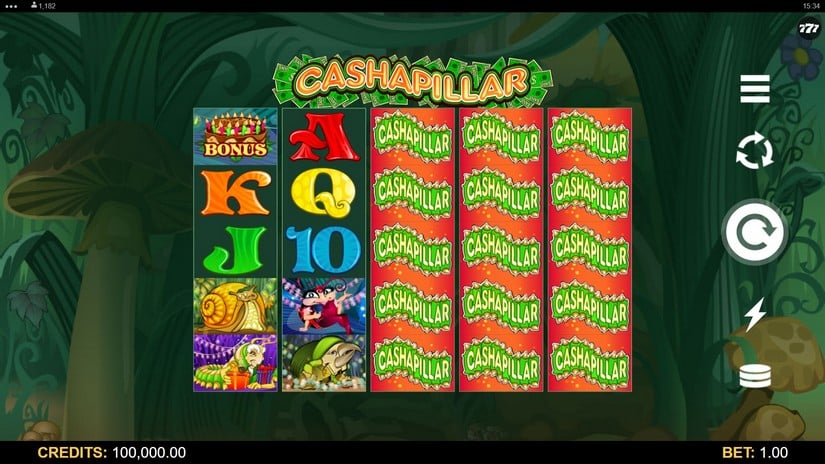 Cashapillar slot screen 1