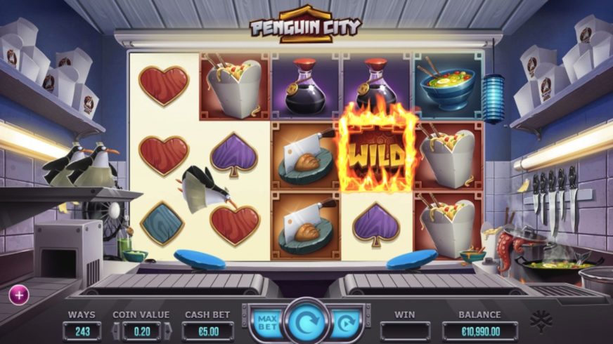 Penguin City slot screen 3