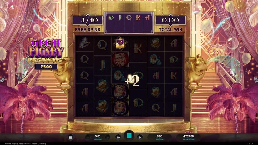 The Great Pigsby Megaways slot screen 5