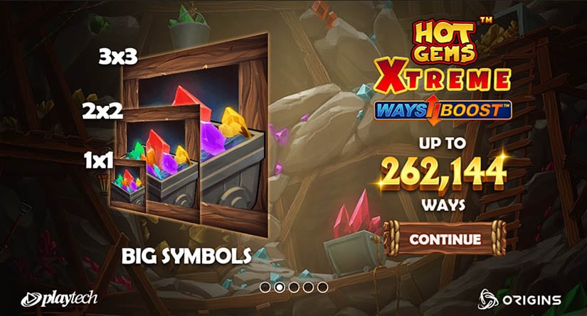 Hot Gems Extreme slot screen 1
