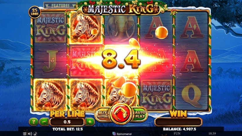 Majestic King – Christmas Edition slot screen 2