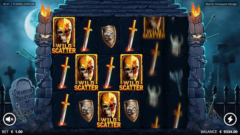 Warrior Graveyard slot screen 2