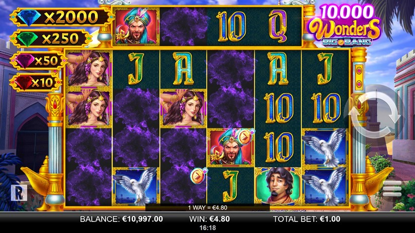 10,000 Wonders Big Bang slot screen 2