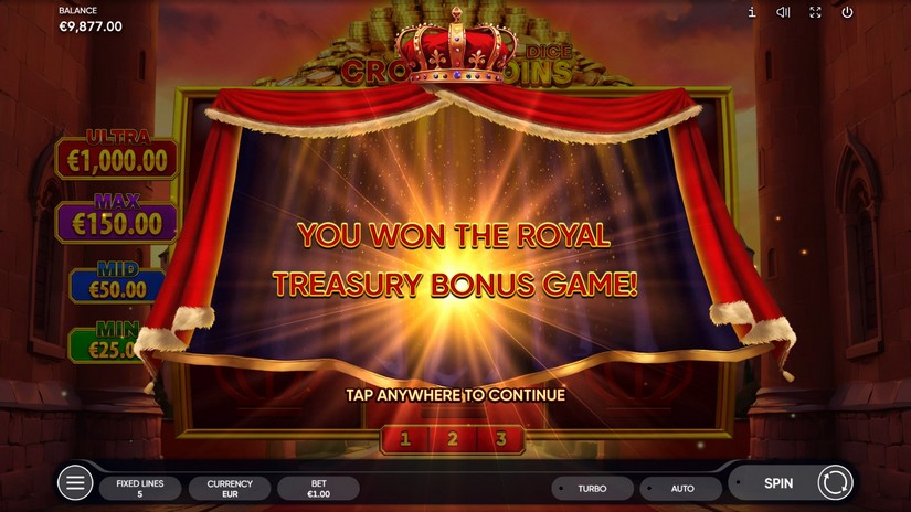 Crown Coins Dice slot screen 5