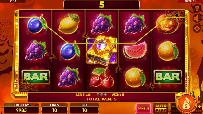 Book of Fruits Halloween slot screen 3