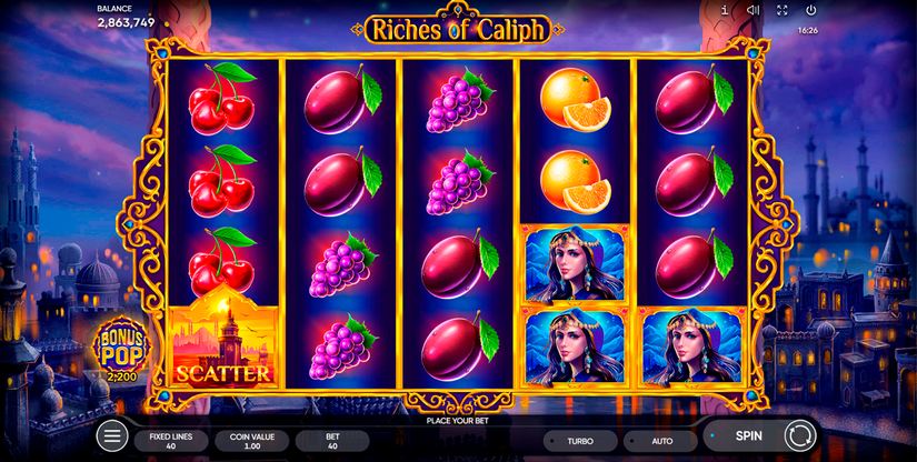 Riches of Caliph slot screen 1
