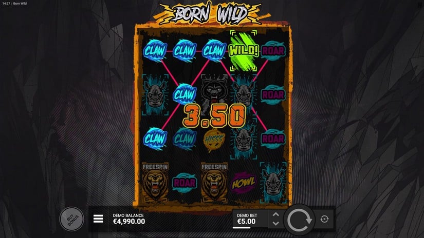 Born Wild slot screen 2