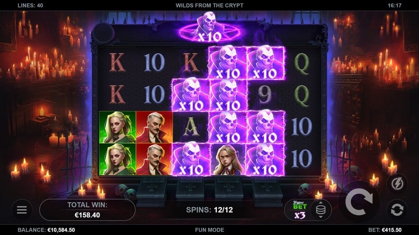 Wilds from the Crypt slot screen 5