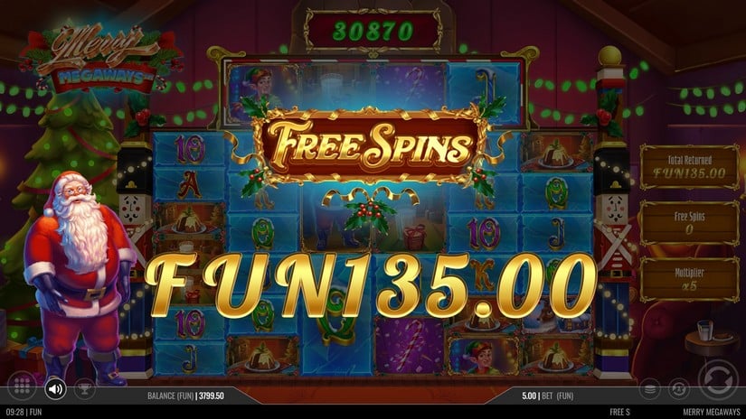 Merry Megaways slot screen 6