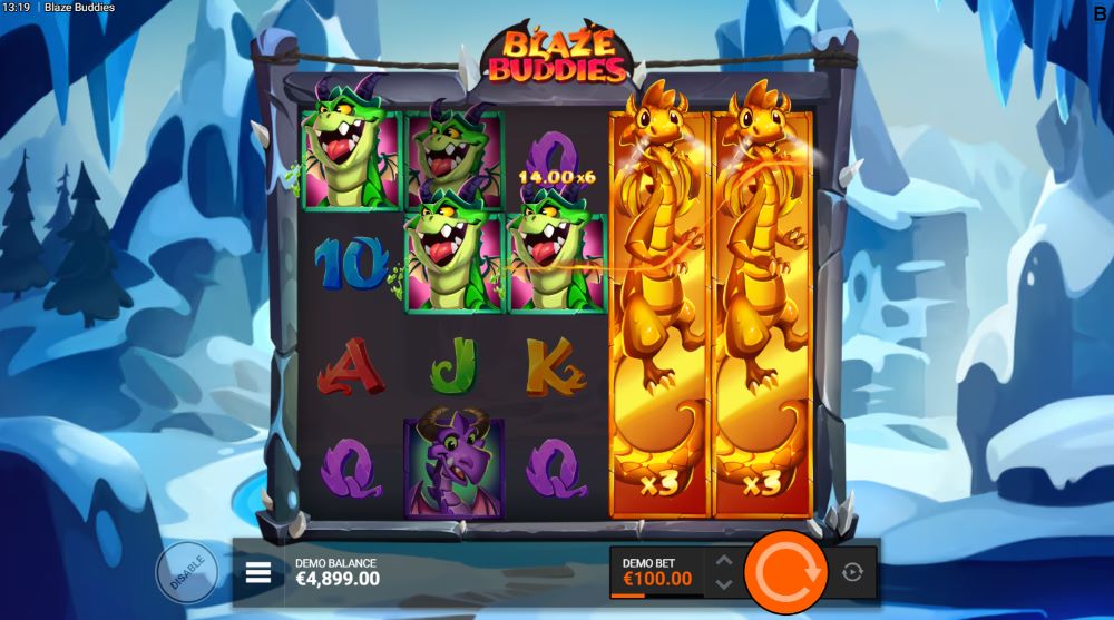 Blaze Buddies slot features