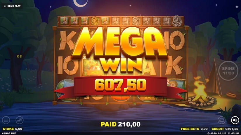 Canoe Trip slot screen 8