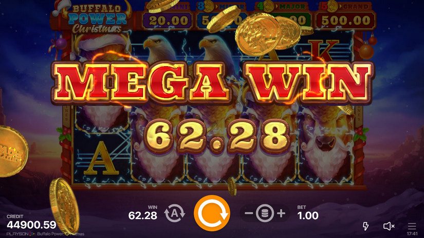 Buffalo Power Christmas slot screen 7