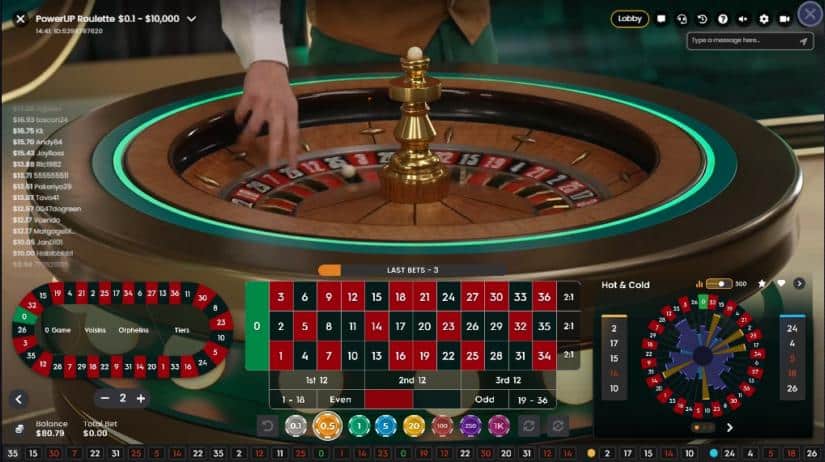 PowerUP Roulette slot screen 1