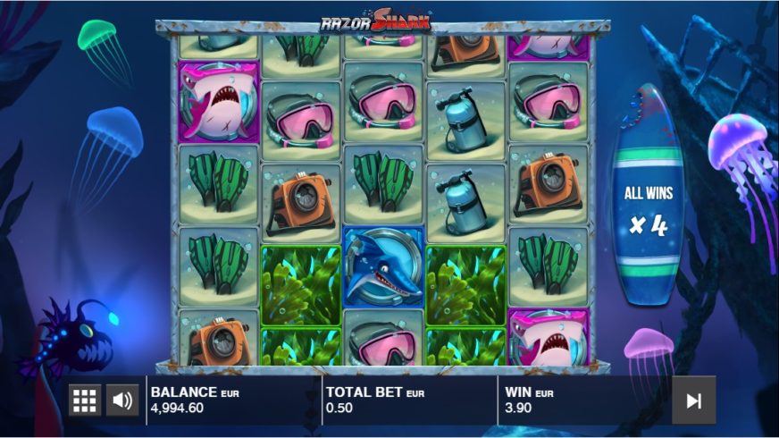 Razor Shark slot screen 6