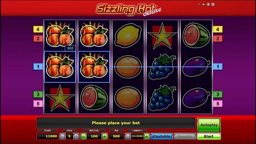 Sizzling Hot Deluxe slot screen 5