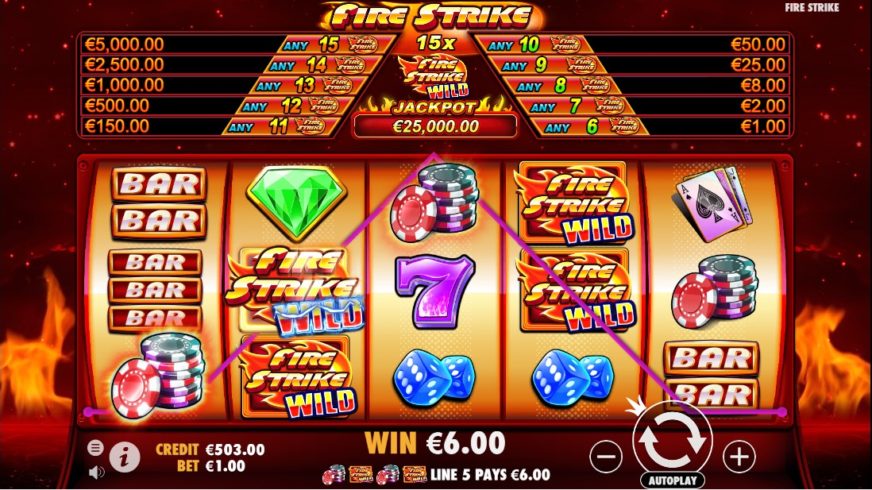 Fire Strike slot screen 3