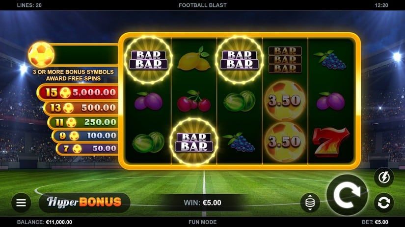 Football Blast slot screen 2