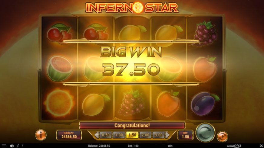 Inferno Star slot screen 3