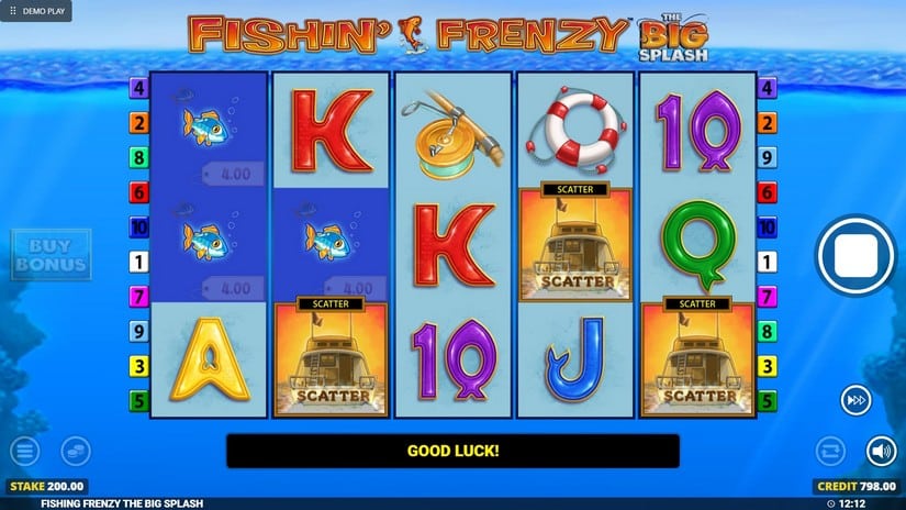 Fishin Frenzy The Big Splash slot screen 2