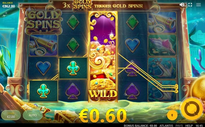 Atlantis slot screen 2