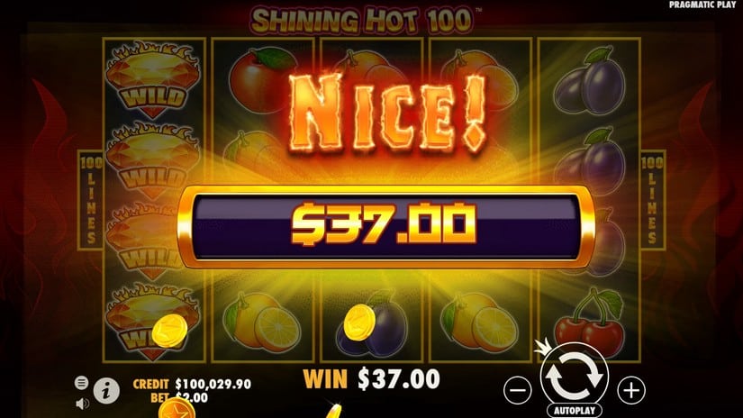 Shining Hot 100 slot screen 5
