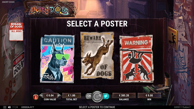 Angry Dogs slot screen 5