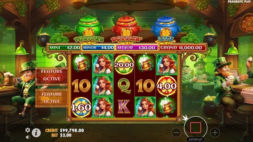 Lucky’s Wild Pub slot screen 2
