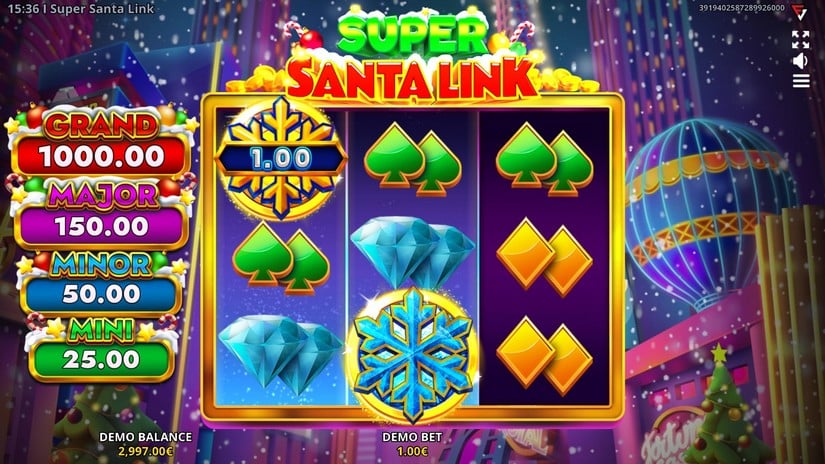 Super Santa Link: Running Wins slot screen 4