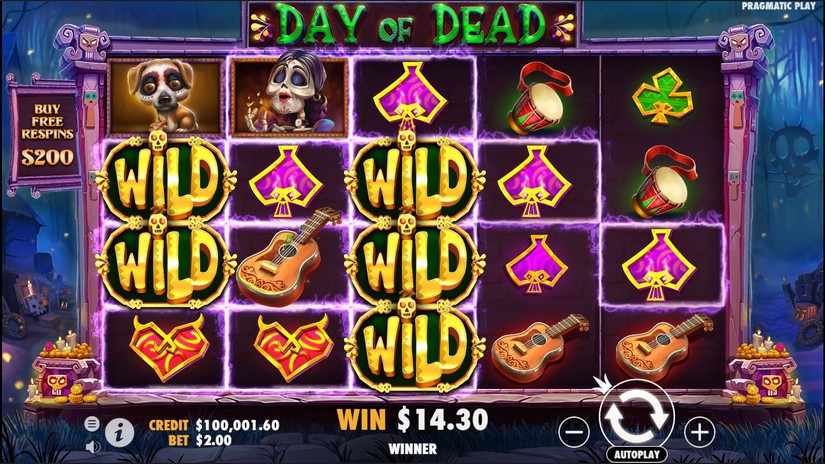 Day of Dead slot screen 3