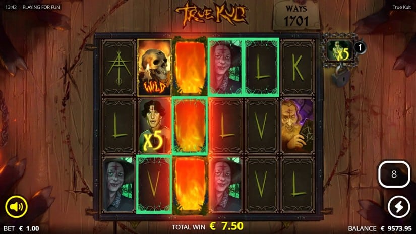 True Kult slot screen 6