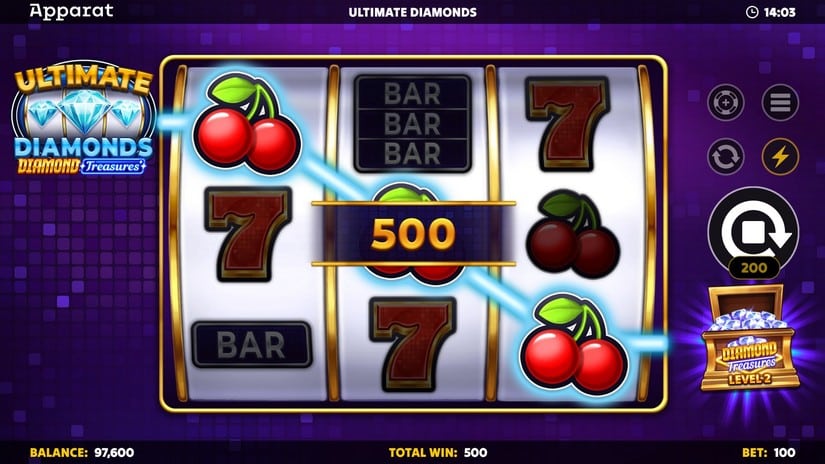 Ultimate Diamonds – Diamond Treasures slot screen 2