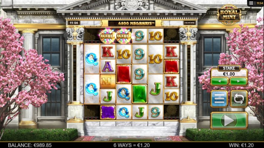 Royal Mint slot screen 2