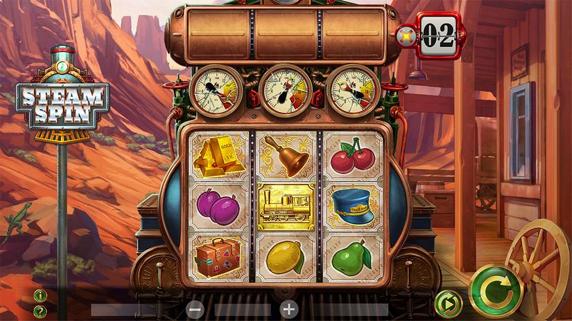 SteamSpin slot screen 1